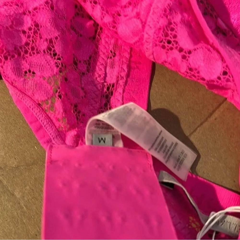 Stella McCartney Fuchsia Lace Bralette